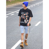 Basket Ball Star T Shirt Dejounte Murray Washed Distressed Printed T-shirt Retro Short Sleeve Cotton