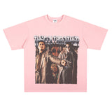 Film Star T Shirt Trendy Cotton Short Sleeve Loose round Neck Retro T-shirt