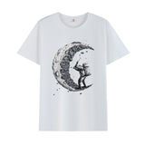 Basketball Sports T Shirt Summer Short-Sleeved T-Shirt Male Handsome Loose Student Nasa Astronaut