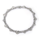 Chains Wind Love Cuban Chain Fashion Zircon Clavicle Chain St. Valentine's Spectrum