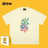 Drew T Shirts Classic Letter Short Sleeve
