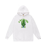 Bathing Ape Hoodie Autumn/Winter Letter Print Loose Hoodie Pullover Ape Sweater