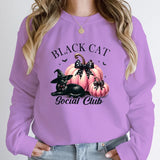 Women Fashion Creative Halloween Pumpkin Black Hoodies