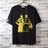 Basketball Sports T Shirt Nba Basketball Clothes James Printed Short Sleeve T-Shirt Men'S Cotton Loose