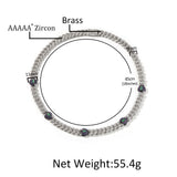 Chains Broken Heart 9mm Cuban Chains Bronze Zircon Full Diamond Spectrum