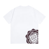 Synaworld T Shirts central cee Short Sleeve Classic Letter Print Loose Casual T-Shirt