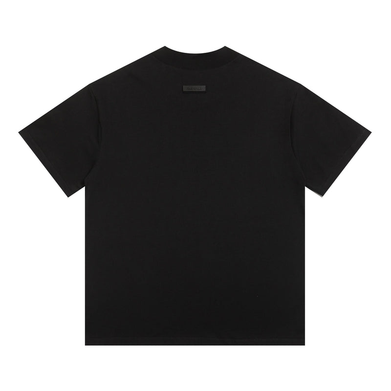Fog Essentials T Shirts Summer FOG Double Line Joint Letter Crew Neck Short Sleeve