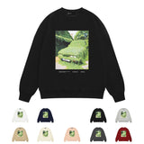 Purple Brand Sweatshirt Loose Crew Neck Sweater