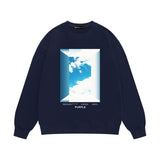 Purple Brand Sweatshirt Loose Crew Neck Sweater