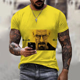 Heisenberg T Shirt T-Shirt Deadly Poison Artist Printed Round Neck Short Sleeve Sports