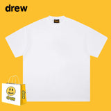 Drew T Shirts Smiley Face Letter Print Short-Sleeve
