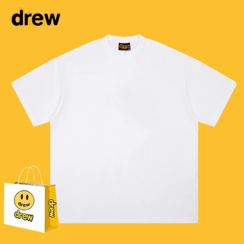 Drew T Shirts Loose Summer Men and Women Pure Cotton Couple
