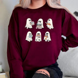 Ghost Reading Books Sweater Bookish Halloween Sweatshirt