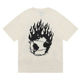 Gallery Dept T Shirts Hip Hop Skull Design Printed Short Sleeve