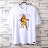 Basketball Sports T Shirt Basketball Sports Lakers Memorial Kobe Short Sleeve T-Shirt Male Students All-Match Loose