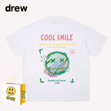 Drew T Shirts Loose round Neck Couple