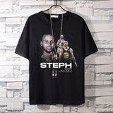 Basketball Sports T Shirt Casual Hundred Short-Sleeved T-Shirt Boys Handsome Warrior Curry Basketball Sports Top