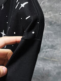Chh Chrome Hearts T Shirts Sanskrit Star Splashing Ink Casual Sports Men's and Women's Short Sleeve T-Shirts