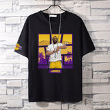 Basketball Sports T Shirt Nba Basketball Clothes James Kobe Cotton Short-Sleeved T-Shirt Men'S Loose