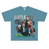 Film Star T Shirt Short Sleeve Retro American T-shirt Men and Women