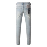 KSUBI Jeans Slim Fit Casual Stretch Ripped  Jeans