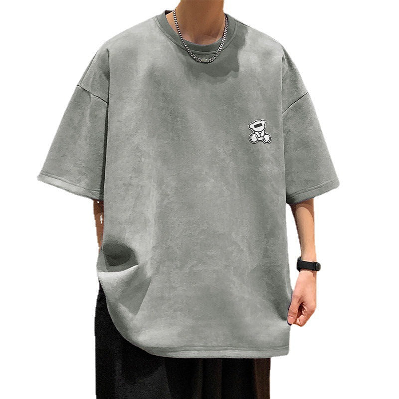 Nasa T Shirt Short Sleeve T-Shirt Men'S Summer Youth Loose Round Neck Half Sleeve