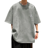 Nasa T Shirt Short Sleeve T-Shirt Men'S Summer Youth Loose Round Neck Half Sleeve