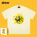 Drew T Shirts Drew Short Sleeve Smiley Face Spring and Summer