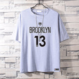 Basketball Sports T Shirt Nba Basketable Nets Team Owen 11 Sports Pure Cotton T-Shirt Male Summer Round Neck All-Matching Student