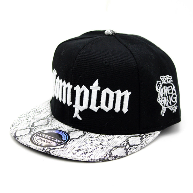 Compton Hat Flat-brimmed Embroidered Hip Hop Baseball Cap