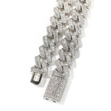 Chains Hip Hop Cuban Chain T Square Zircon 20mm Necklace Spectrum