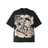 Unisex T-Shirts Saint Michael Vintage Comic Loose Short Sleeves
