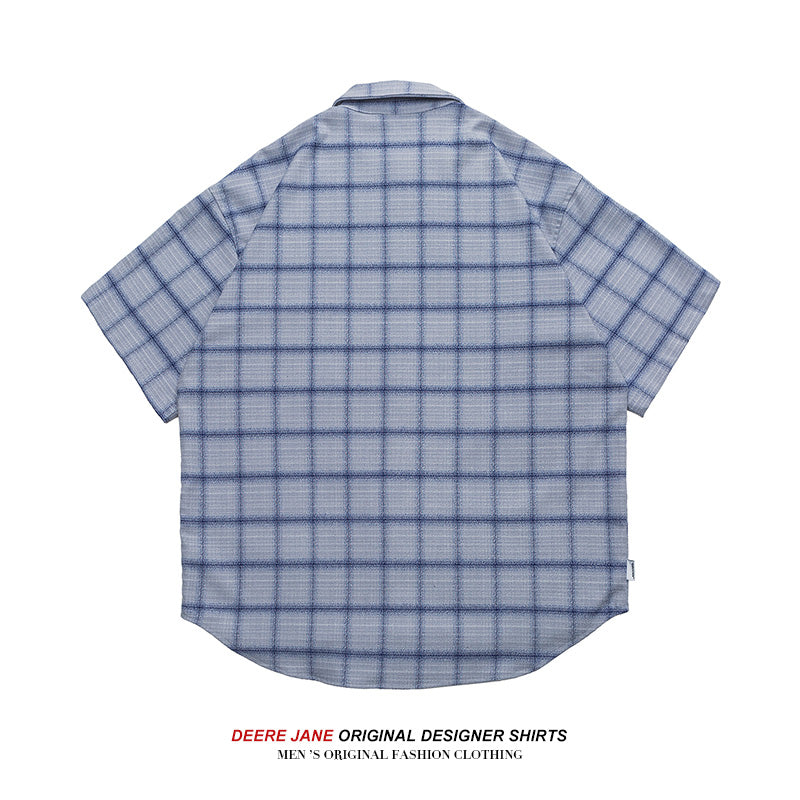 Men's Shirt Short-Sleeved Shirt Men's Summer Loose Casual Short Sleeve Jacket