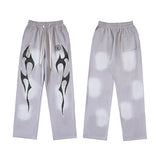 Mens trendy Hoodie & Pants Wash Water Make Old Hoodies Sweater Trousers