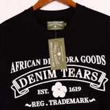 Denim Tears Outfit:T Shirt/Shorts (Separate Purchase Options) Short Sleeve T-shirt Men and Women Sports Shorts Suit