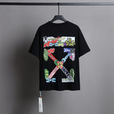 Ow T Shirts Watercolor Oil Painting Letter Graffiti Arrow