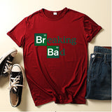 Heisenberg T Shirt Breaking Bad Printed round Neck Men's and Women's Short Sleeve T-shirt
