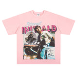 Film Star T Shirt Jay Chou Short Sleeve Retro Street Printed round Neck T-shirt for Men and Women
