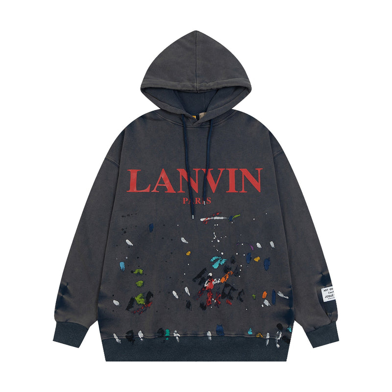 Gallery Dept Hoodie Loose Casual Distressed Hoodie