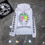 CHH Chrome Heart Hoodie Color Sanskrit Cross Print Casual Hooded Sweater
