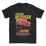 Men's Cars Im Lightning Mcqueen T Shirts  Cotton Tops Crazy