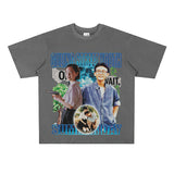 Film Star T Shirt Loose Heavy Retro Street Personality T-shirt Men and Women