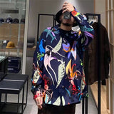 GUILTYPARTIES TIGER Shirts 21AW SKA JACKET Leopard print flower picture long-sleeved shirt