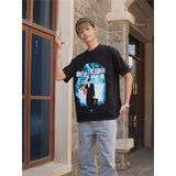 Film Star T Shirt Stephen Chow Funny Trendy Cotton Short Sleeve Loose round Neck Retro T-shirt