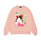 Purple Brand Sweatshirt Loose Crew Neck Sweater