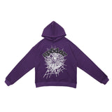 Sp5der Hoodie Spider Web Star Printed Casual