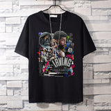 Basketball Sports T Shirt Loose Student Basketball Sport Short Sleeve T-Shirt Men'S Cotton Casual Top
