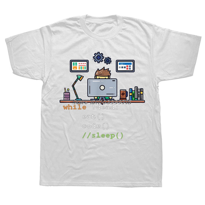 Funny 6 Stages Of Coder Software Developer T-Shirt