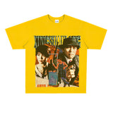 Film Star T Shirt Short Sleeve Loose Retro American Design T-shirt