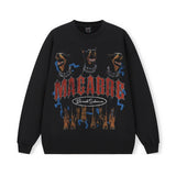 Vintage Hoodie Hellhound American Hooded Fall/Winter Crew Neck Sweater